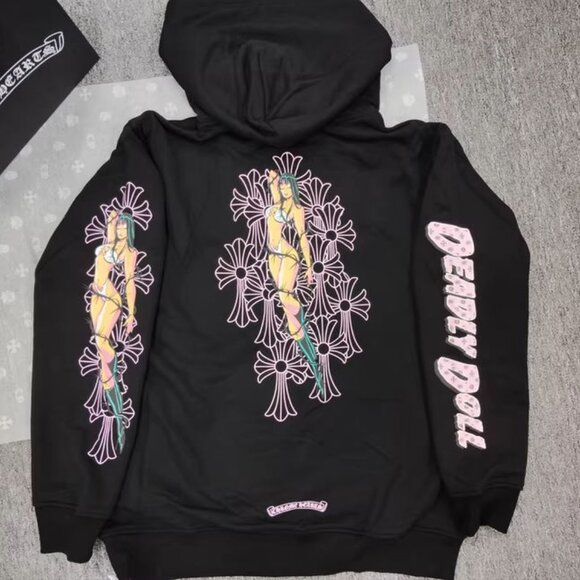 Chrome Hearts Black Zip Up Hoodie ✅ - Picture 2 of 9